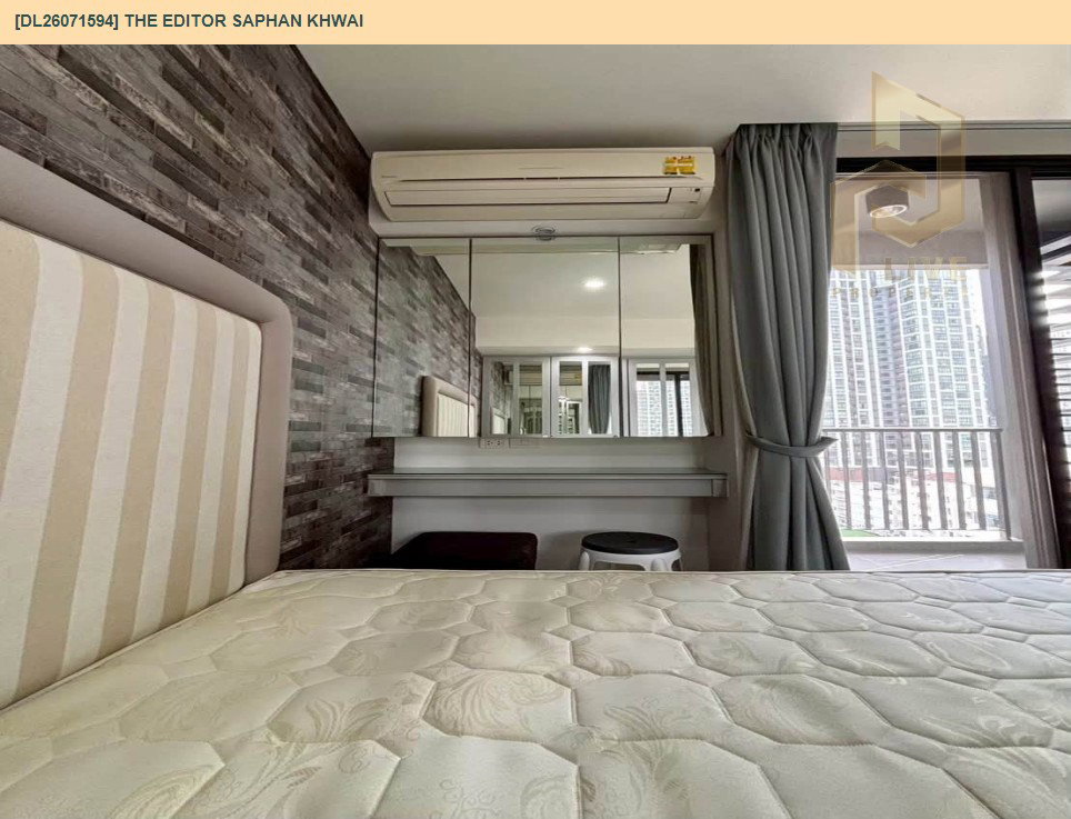 รูป DL26071594 ให้เช่าคอนโด ดิ เอดิเตอร์ สะพานควาย (The Editor Saphan Khwai) ใกล้ BTS สะพานควาย พร้อมเข้าอยู่ โทรด่วน 0653619502 LineID @952jdxxk - รูปที่ 7/14