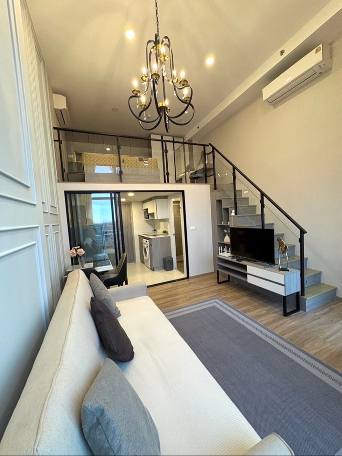 picture For Rent❗️ | Origin Plug and Play Nonthaburi Spacious Duplex unit, fully furnished ✨ Free Wi-fi 🚟 Near MRT Nonthaburi 1 - 2/11
