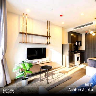 Condos for rent : Rental Condo 🌃 Ashton Asoke, 1BR 35 sq.m. 32.5K 🌠 Beautiful Fully Furnished High Floor Unit, Near BTS Asoke 