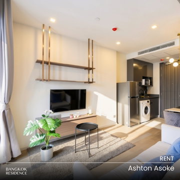 Rental Condo 🌃 Ashton Asoke, 1BR 35 sq.m. 32.5K 🌠 Beautiful Fully Furnished High Floor Unit, Near BTS Asoke
