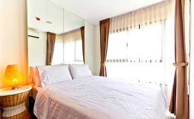 คอนโดให้เช่า : 📣 ให้เช่า คอนโด Villa ลาซาล 1 นอน 26 ตรม ชั้น 8 ติดรถไฟฟ้า BTS สถานีแบริ่ง 9000 บาท