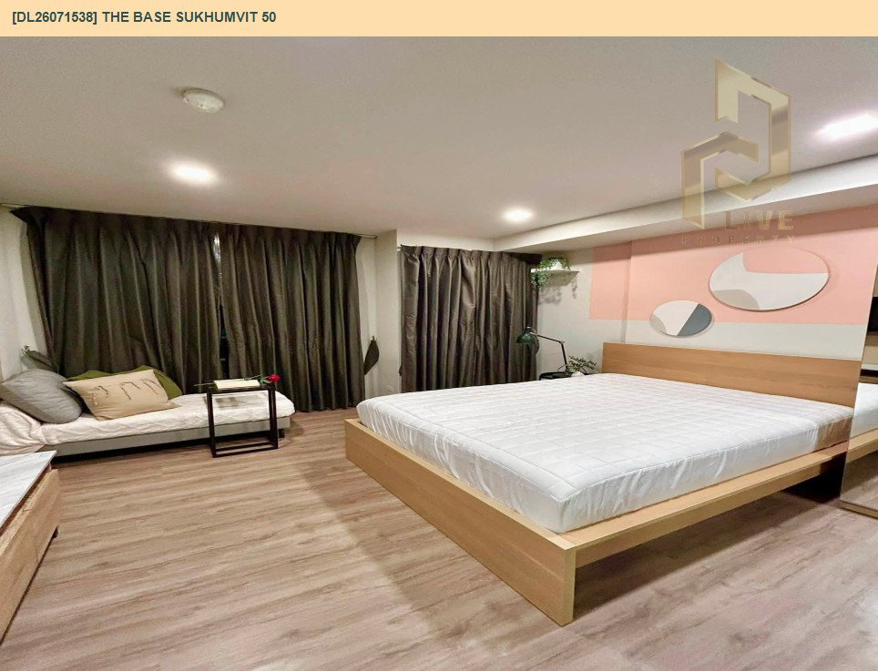 รูป DL26071538 ให้เช่าคอนโด เดอะ เบส สุขุมวิท 50 (The Base Sukhumvit 50) ใกล้ BTS อ่อนนุช พร้อมเข้าอยู่ โทรด่วน 0638692663 LineID @952jdxxk - รูปที่ 3/6