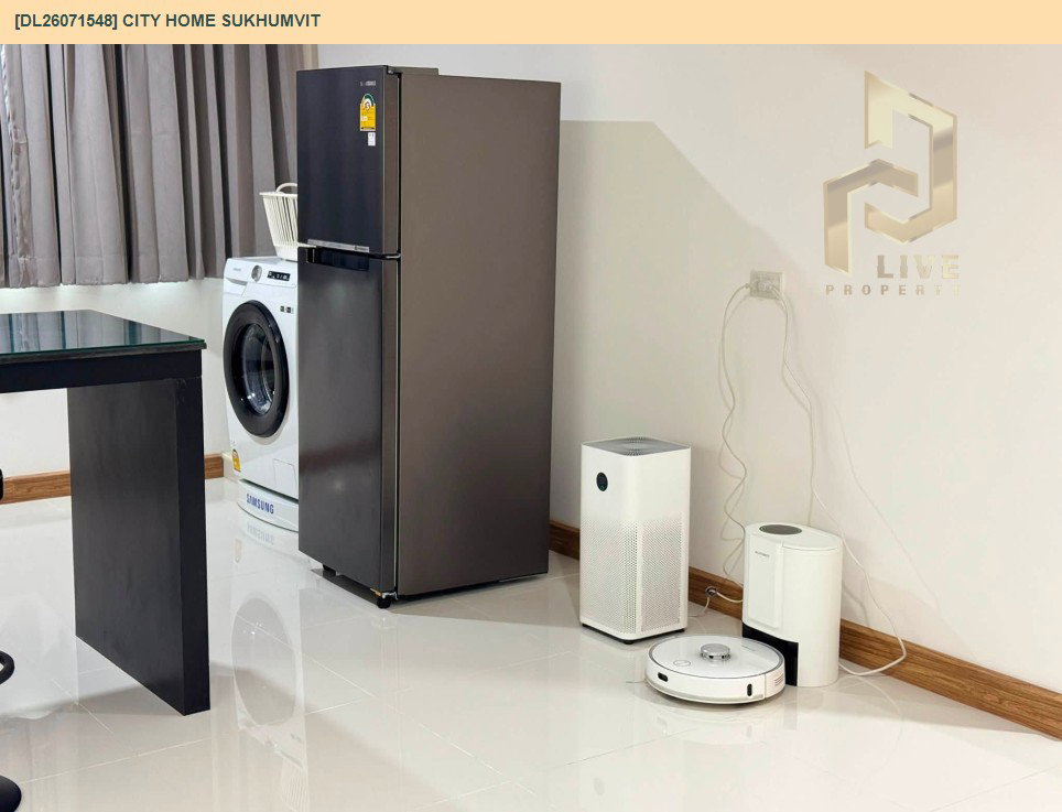 รูป DL26071548 ให้เช่าคอนโด ซิตี้ โฮม สุขุมวิท (City Home Sukhumvit) ใกล้ BTS อุดมสุข พร้อมเข้าอยู่ โทรด่วน 0614453194 LineID @952jdxxk - รูปที่ 8/10