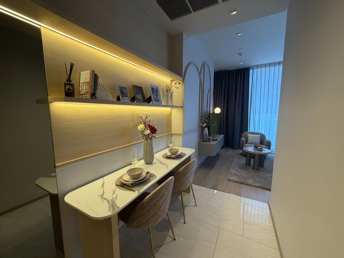 picture Ashton Silom 1 bedroom before closing the project, fully furnished, square meters, 166,000 only. - 4/9