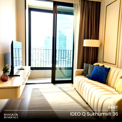 Condos for rent : Rental Condo 🌆 Ideo Q Sukhumvit 36, 1BR 46sq.m. 38K 🔥 Spacious Unit at a Special Price, Near BTS Thonglo 