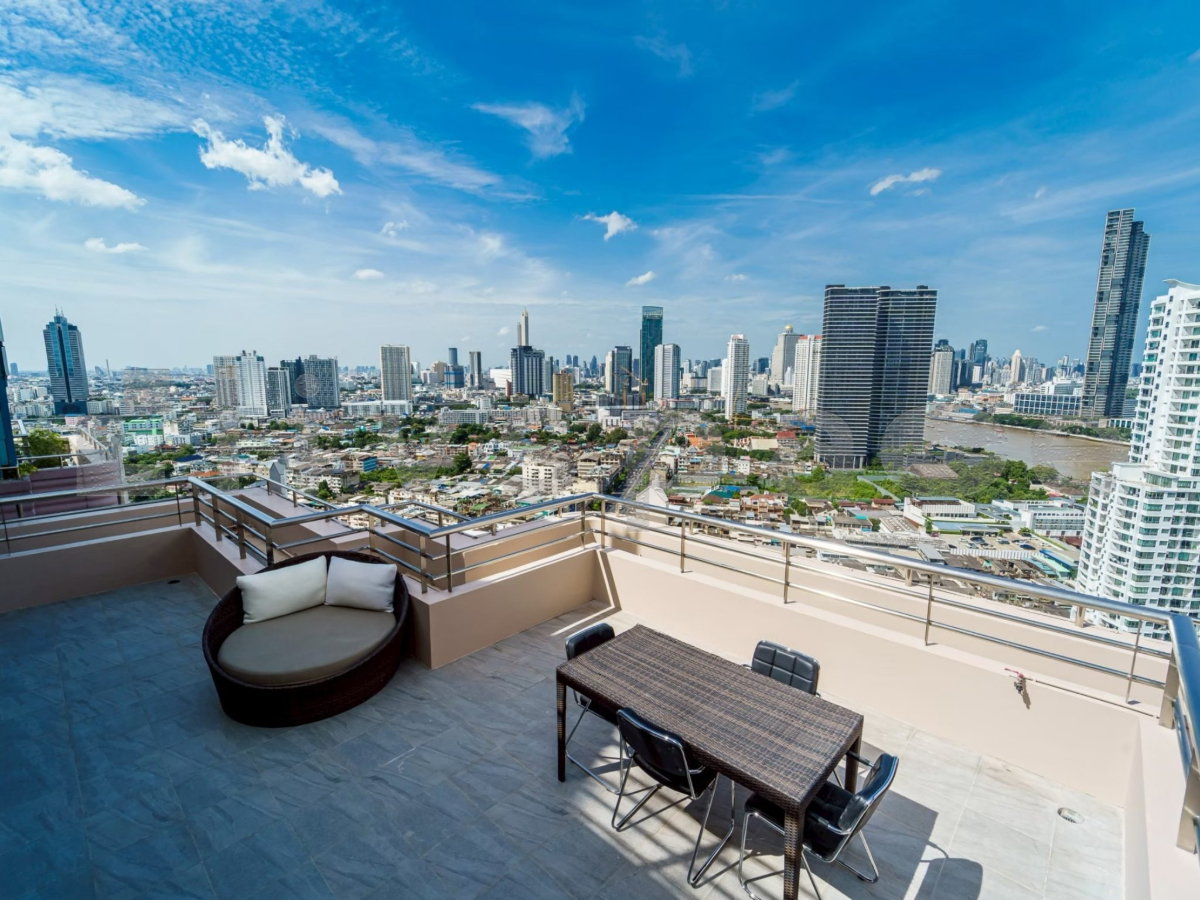 picture ▚ L0JCK9ツ FOR RENT: Watermark Chaophraya River 3 Bedroom 268sqm Rare Top Floor Triplex Unit Riverfront View✨ - 2/25