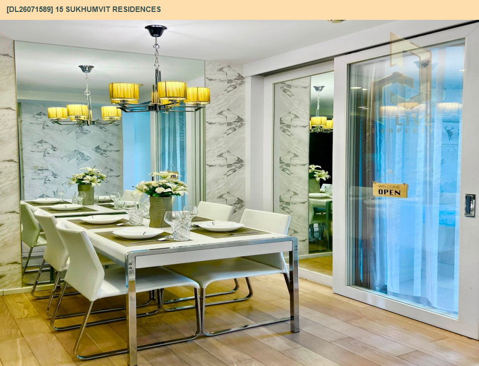 รูป DL26071589 ให้เช่าคอนโด 15 สุขุมวิท เรสซิเดนซ์ (15 Sukhumvit Residences) ใกล้ BTS นานา พร้อมเข้าอยู่ โทรด่วน 0638692663 LineID @952jdxxk - รูปที่ 6/10