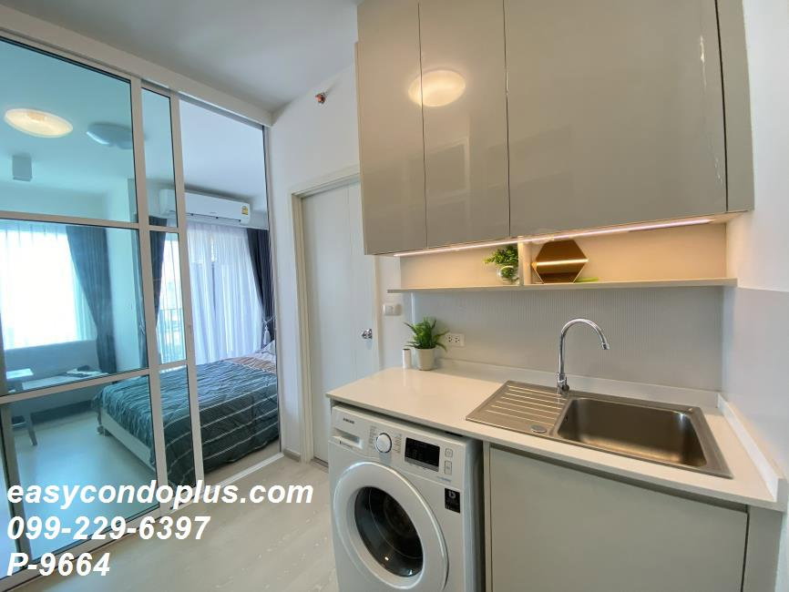 picture P-9664 For Rent: Chapter One ECO Ratchada–Huai Khwang | Pool View Studio | Near MRT Huai Khwang | Ready to Move In📞 Line ID: @easycondoplus - 7/11