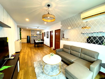 Condos for rent : Condo for rent at Baan Klang Krung Resort, size 107 sq m, 2 bedrooms, 2 bathrooms, price 25,900, fully furnished,  ready to move in !!!