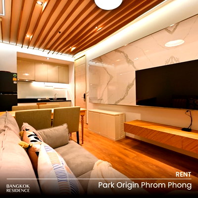 Condos for rent : Rental Condo 🌃 Park Origin Phrom Phong, 2BR 56.50sq.m. 38K ⭐ Beautifully Designed Unit at a Special Price, Near BTS Phrom Phong 