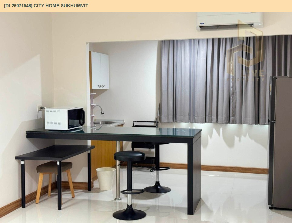 รูป DL26071548 ให้เช่าคอนโด ซิตี้ โฮม สุขุมวิท (City Home Sukhumvit) ใกล้ BTS อุดมสุข พร้อมเข้าอยู่ โทรด่วน 0614453194 LineID @952jdxxk - รูปที่ 5/10