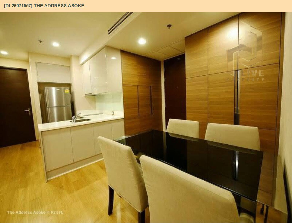 รูป DL26071557 ให้เช่าคอนโด ดิ แอดเดรส อโศก (The Address Asoke) ใกล้ MRT เพชรบุรี พร้อมเข้าอยู่ โทรด่วน 0638692663 LineID @952jdxxk - รูปที่ 4/11