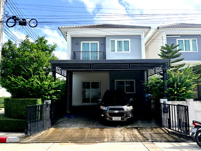 เช่าบ้านเดี่ยว นิคมอัญธานี (เจมโมโปลิส) : ให้เช่าบ้านแฝดชวนชื่น พาร์ค อ่อนนุช วงแหวน – บ้านแฝดใหม่ สไตล์บ้านเดี่ยว