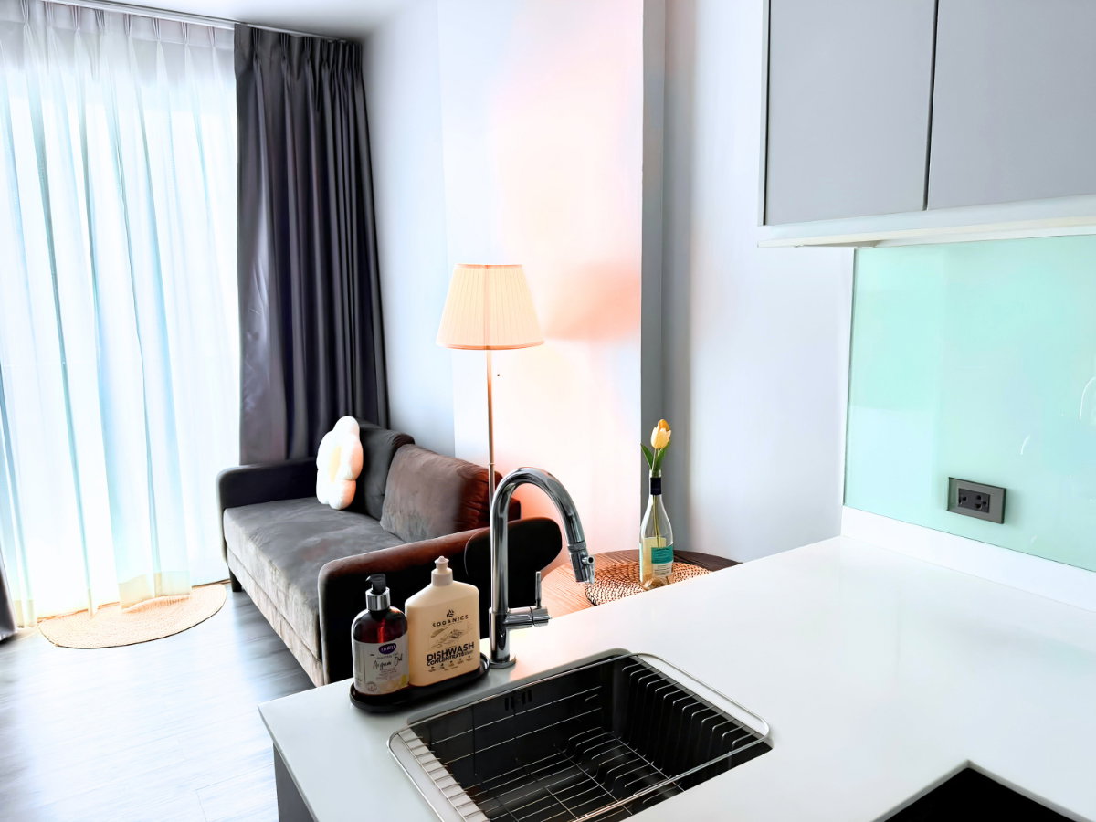 รูป 🔥 Ceil by Sansiri ห้องสวย 1 ห้องนอน ชั้น 14 ใจกลางเอกมัย เพียง 21,000 บาท/เดือน พร้อมเข้าอยู่! 🏙️✨ - รูปที่ 4/6