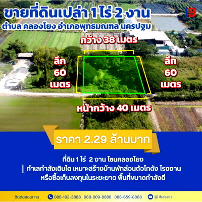 ที่ดิน ม.มหิดล ศาลายา : ขายด่วน ! ที่ดินคลองโยง ศาลายา