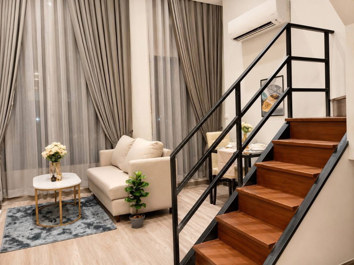 รูป คอนโดทำเลดี ห้องduplex 2 ชั้นเพดานสูง โครงการ THE COLLECT รัชดา 32 - รูปที่ 4/7