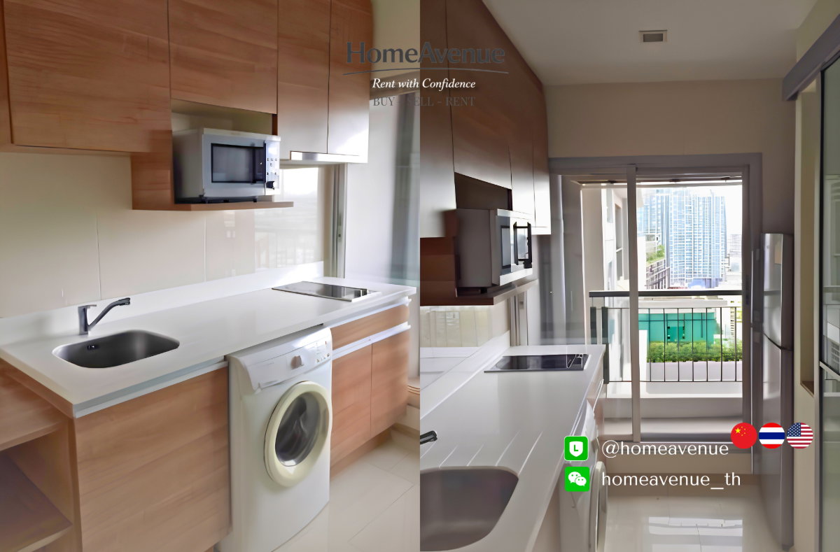 picture ✨ 1 Bedroom 🚇 Near MRT Huai Khwang💥📲 Line: @homeavenue ⭐HA-1196 - 2/5