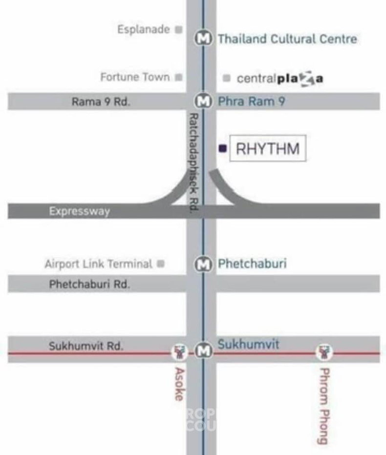 รูป คอนโด 1 ห้องนอน Rhythm Asoke ชั้น 28 ใกล้ MRT พระราม 9 300 ม. (ID 3142792) - รูปที่ 10/10