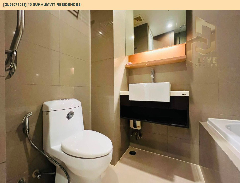 รูป DL26071589 ให้เช่าคอนโด 15 สุขุมวิท เรสซิเดนซ์ (15 Sukhumvit Residences) ใกล้ BTS นานา พร้อมเข้าอยู่ โทรด่วน 0638692663 LineID @952jdxxk - รูปที่ 10/10