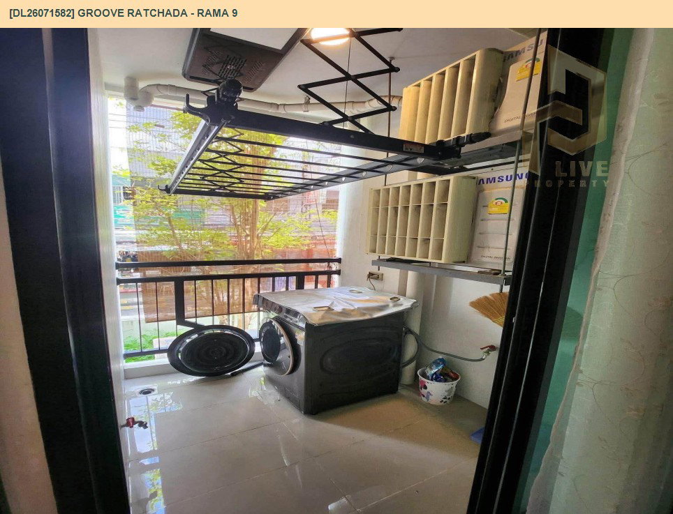 รูป DL26071582 ให้เช่าคอนโด กรู๊ฟ รัชดา - พระราม 9 (Groove Ratchada - Rama 9) ใกล้ MRT ศูนย์วัฒนธรรม พร้อมเข้าอยู่ โทรด่วน 0653619502 LineID @952jdxxk - รูปที่ 6/7