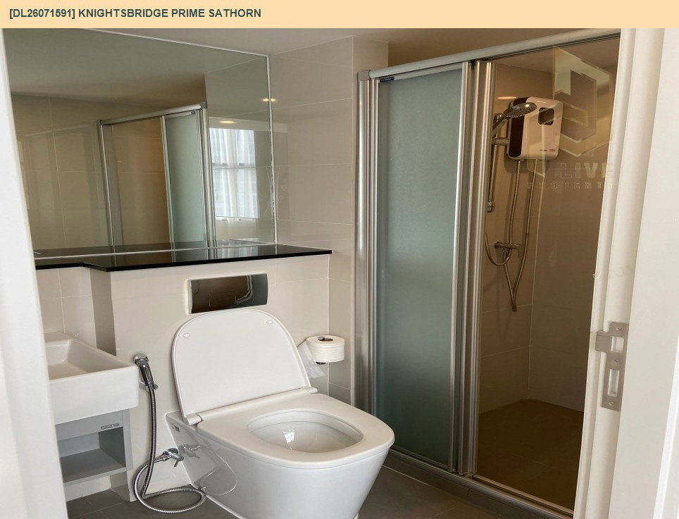 รูป DL26071591 ให้เช่าคอนโด ไนท์บริดจ์ ไพร์ม สาทร (Knightsbridge Prime Sathorn) ใกล้ BTS ช่องนนทรี พร้อมเข้าอยู่ โทรด่วน 0614453194 LineID @952jdxxk - รูปที่ 6/6