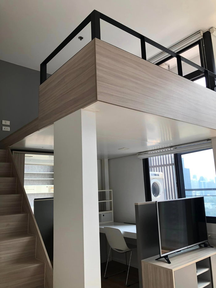 รูป PFD-08883 ให้เช่าคอนโด ชีวาทัย เรสซิเดนซ์ อโศก (Chewathai Residence Asoke) ห้อง Duplex แต่งพร้อมอยู่ ใกล้ MRT เพชรบุรี & MRT พระราม 9 🏙️✨ - รูปที่ 7/13