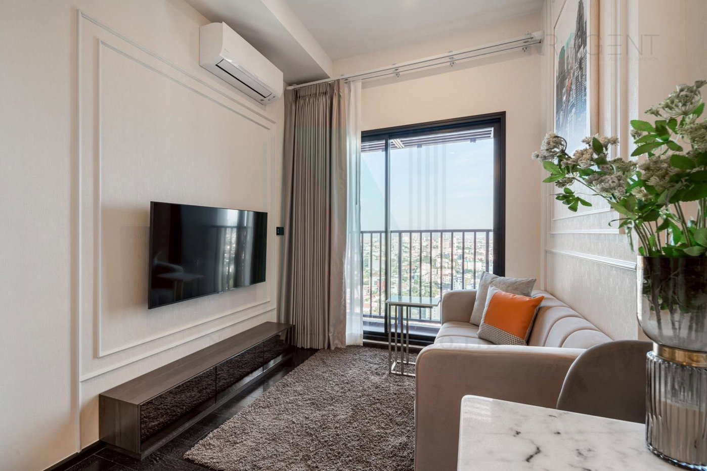 picture For Rent Condo PARK ORIGIN THONGLOR Building A, Floor 30,1 bed room, Room size 31 sqm - 1/8