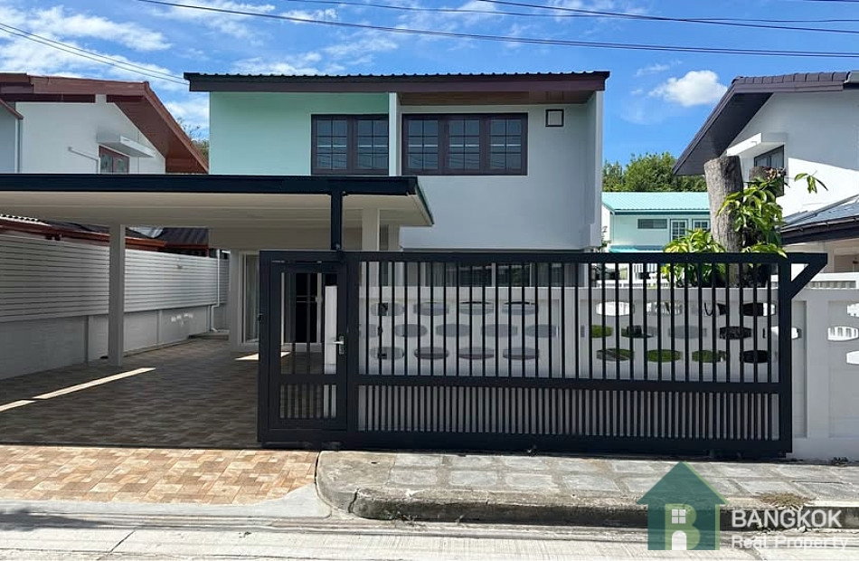 รูป หมู่บ้านสัมมากร | ให้เช่าบ้านเดี่ยวรีโนเวทใหม่ 3 ห้องนอน 2 ห้องน้ำ - รูปที่ 1/10