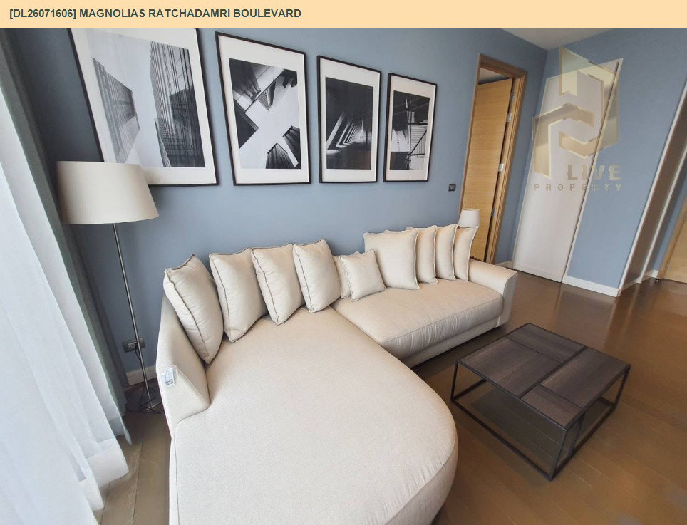รูป DL26071606 ให้เช่าคอนโด แมกโนเลียส์ ราชดำริ บูเลอวาร์ด (Magnolias Ratchadamri Boulevard) ใกล้ BTS ราชดำริ พร้อมเข้าอยู่ โทรด่วน 0638692663 LineID @952jdxxk - รูปที่ 3/5