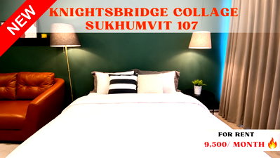 Condos for rent : 🍀🍀BEST Value🔥 For Rent 📌Knights Bridge Collage Sukhumvit 107 (Line: @rent2022) BTS Bearing 🔖 A02173