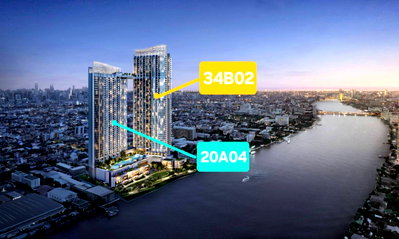 ขายคอนโด : ขายดาวน์ คอนโด วันเวลา ณ เจ้าพระยา ชั้น 20 วิวแม่น้ำเจ้าพระยา ทำเลศักยภาพ เดินทางสะดวก