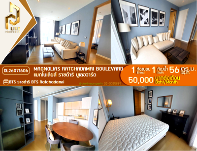 Condos for rent : DL26071606 Condo for rent, Magnolias Ratchadamri Boulevard near BTS Ratchadamri , ready to move in, call urgently 0653619502 LineID @952jdxxk
