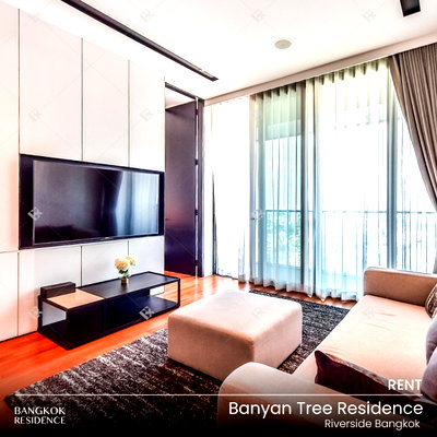 Condos for rent : Rental Condo 💎 Banyan Tree Residence Riverside Bangkok, 1BR 78.55 sq.m. 83K 💎 Beautiful Unit at a Special Price 