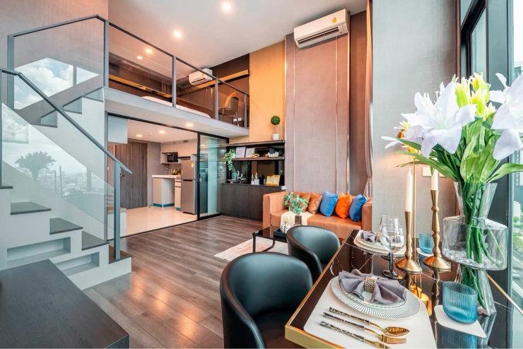 picture 🏡 For Sale | KnightsBridge Space Rama 9 | Duplex Loft • Corner Unit • 350m to MRT Rama 9 - 4/13
