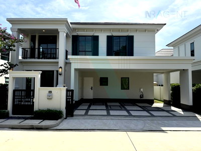 Houses for rent Market Village Suvarnaphumi : 🔥Hot deal!🔥 For Rent 2-story House SETTHASIRI BANGNA KM.10 4 bedroom 4 bathroom