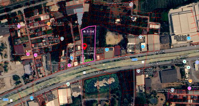 ที่ดิน เมืองนครราชสีมา โคราช : ขายที่ดินติดถนนมิตรภาพ (ทล.2) — เนื้อที่ 4-1-14 ไร่ หน้าติดถนนมิตรภาพเต็มผืน ทำเลทองขาเข้าเมืองโคราช เห็นชัด รถผ่านตลอด 24 ชม.