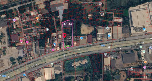 ขายที่ดินติดถนนมิตรภาพ (ทล.2) — เนื้อที่ 4-1-14 ไร่ หน้าติดถนนมิตรภาพเต็มผืน ทำเลทองขาเข้าเมืองโคราช เห็นชัด รถผ่านตลอด 24 ชม.