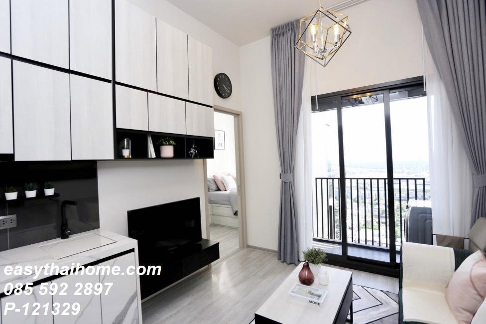 รูป P-121329 🏙️ ชั้นสูงสะใจ ชั้น 29 วิวเมืองเต็มตา! The Line สุขุมวิท 101 ห้องสวยพร้อมเข้าอยู่ เพียง 18,000/เดือน Line ID: @easythaihome 085-592-2897 - รูปที่ 8/10