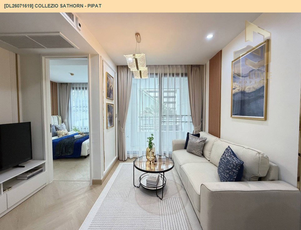 รูป DL26071619 ให้เช่าคอนโด โคเรสซิโอ สาทร - พิพัฒน์ (Collezio Sathorn - Pipat) ใกล้ BTS ช่องนนทรี พร้อมเข้าอยู่ โทรด่วน 0614453194 LineID @952jdxxk - รูปที่ 3/6