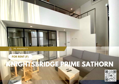 Condos for rent : For Rent 🔥 Knightsbridge Prime Sathorn 🔥 Fully furnished and equipped with appliances; near BTS Chong Nonsi.