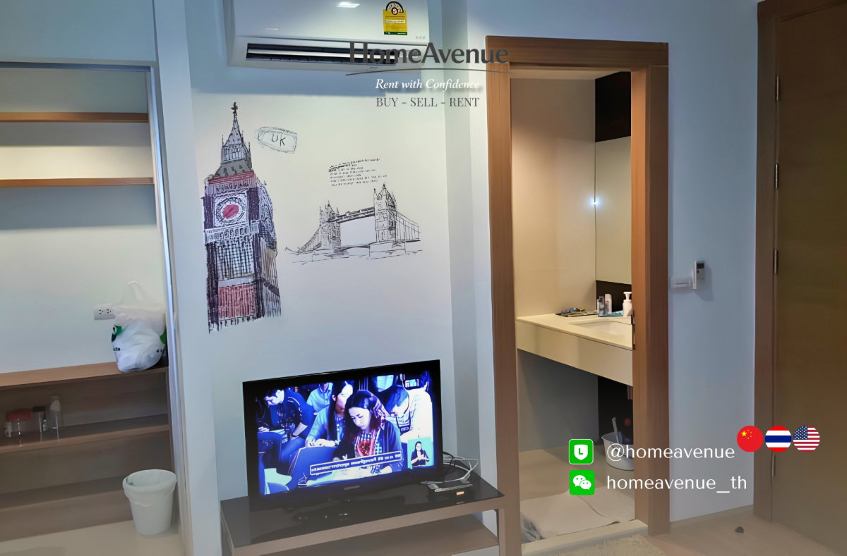 picture ✨ 1 Bedroom 🚇 Near MRT Huai Khwang💥📲 Line: @homeavenue ⭐HA-153 - 8/10