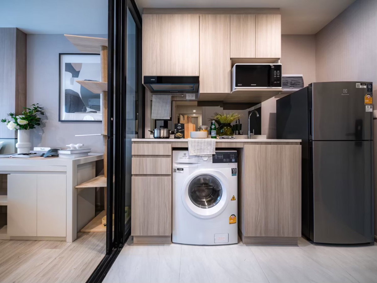 picture 1-bedroom condo for rent, Origin Play Sri Udom, near BTS (pets allowed). Line: namkang27 - 2/12