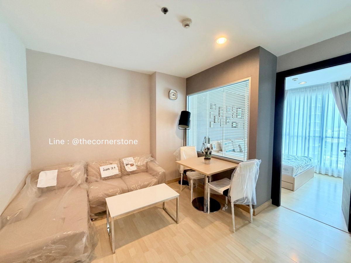 picture For Rent❗️"𝐑𝐡𝐲𝐭𝐡𝐦 𝐑𝐚𝐭𝐜𝐡𝐚𝐝𝐚" 1 Bedroom 1 Bathroom Size 36 Sq.m. Near : MRT-Ratchadapisek - 3/15
