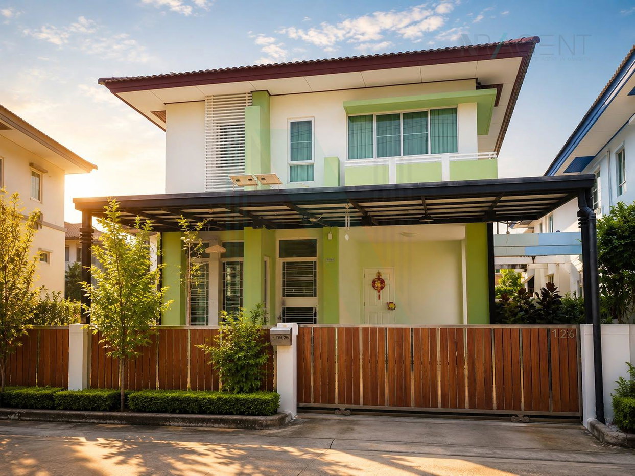 รูป 📌 ขายบ้านแฝด โครงการ บ้านพร้อมพัฒน์ พระราม 9 - วงแหวน 2 ชั้น 3 ห้องนอน 2 ห้องน้ำ - รูปที่ 1/8