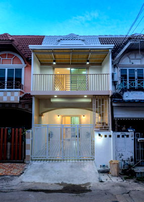 ทาวน์โฮม นนทบุรี : ทาวน์เฮ้าส์ โซนนนบุรี วัดลาดปลาดุก รีโนเวทใหม่ พร้อมอยู่  หมู่บ้านมนวดี 