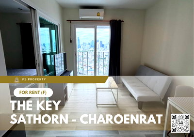คอนโดให้เช่า : ให้เช่า 🔥 The Key Sathorn - Charoenrat 🔥 เฟอร์นิเจอร์ และ เครื่องใช้ไฟฟ้าครบ ใกล้ BTS สุรศักดิ์