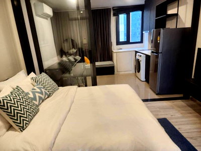 Condos for rent : PFD-08890 Condo for rent XT Huai Khwang, beautifully decorated, fully furnished, ready to move in, next to MRT Huai Khwang, only 75 meters 🏙️