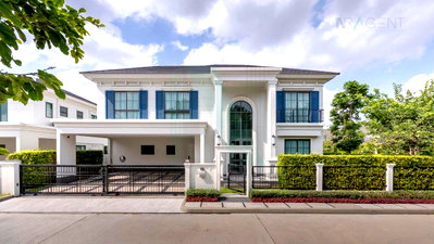 Houses for rent Market Village Suvarnaphumi : 📌 For Rent 2-story House SETTHASIRI BANGNA KM.10 4 bedroom 5 bathroom