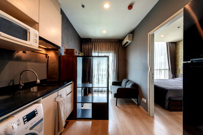 Condos for rent : 🎈#MT2607_184🎈💥Urgent💥 Guaranteed availability! Click quickly before it's gone‼️ For Rent 1️⃣7️⃣k.🔥 Noble Revolve Ratchada Condo