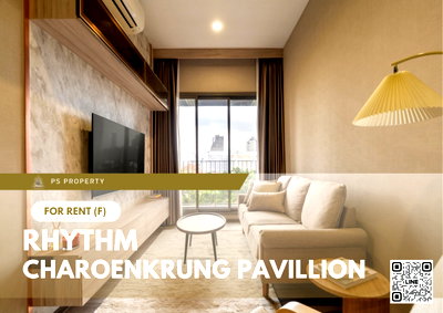 Condos for rent : For Rent ✨ RHYTHM CHAROENKRUNG PAVILLION ✨ Fully furnished and equipped with appliances; near BTS Saphan Taksin.